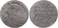 Brandenburg-Preußen 1/12 Taler 1766 B Friedrich II., 1740 - 1786, Breslau Schön - sehr schön