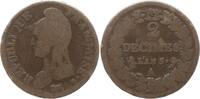 Frankreich, Directoire 2 Decimes Paris -
