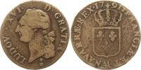 Frankreich, Königreich 1 Sol Ludwig XVI., 1774 - 1793, Metz, Glockenmetall (mdc), 2e sem. -