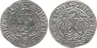 Brandenburg-Franken, Markgrafschaft 1/2 Schilling Friedrich IV. der Ältere, 1495 - 1515, Schwabach, doppelte Ringeln als Trennz. -