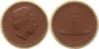 Königreich Sachsen, Stadt Leipzig Porzellanmedaille Porzellanmanuf. Meissen, auf Clemens Thieme, Schöpfer des Völkerschlachtdenkmals -
