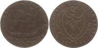 Großbritannien, Königreich, Stadt Liverpool Washington Liberty and Security Halfpenny Liverpool Halfpenny, Segelschiff / Wappen -