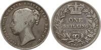 Großbritannien 1 Shilling Victoria, 1837 - 1901, Stempelnummer 46 -