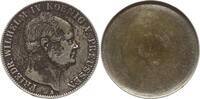Taler zu Deckel umgearbeitet o.J. Brandenburg-Preußen Friedrich Wilhelm IV., 1840 - 1861, zu einem Stecktaler oder Deckel umgearbeitet Feine Arbe...