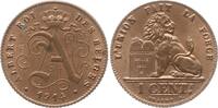 Belgien, Königreich 1 Centime Albert I., 1909 - 1934 -
