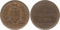 Bronze - Schützenjeton 1851 Schweiz - Genf Société de L Arquebuse et de la Carabine Besser als sehr schön