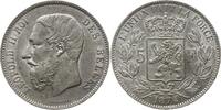 Belgien, Königreich 5 Francs Leopold II., 1865 - 1909 -