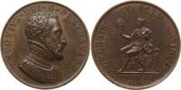 Frankreich, Königreich Bronzemedaille Charles IX., 1560 - 1574, auf Antoine de Bourbon, König von Navarra -