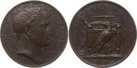 Frankreich, 1. Kaiserreich Bronzemedaille Napoleon I., 1804 - 1815, v. Andrieu u. Brenet, Aufl. des Feldlager von Boulogne -