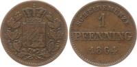 Bayern, Königreich 1 Pfennig Maximilian II., 1848 - 1864 -