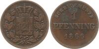 Bayern, Königreich 1 Pfennig Ludwig II., 1864 - 1886 -