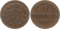 Bayern, Königreich 1 Pfennig Ludwig II., 1864 - 1886 -