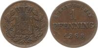 Bayern, Königreich 1 Pfennig Ludwig II., 1864 - 1886 -