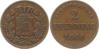 Bayern, Königreich 2 Pfennig Ludwig II., 1864 - 1886 -