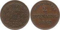 Bayern, Königreich 2 Pfennig Ludwig II., 1864 - 1886 -