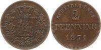 Bayern, Königreich 2 Pfennig Ludwig II., 1864 - 1886 -