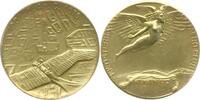 Österreich, 2. Republik, Stadt Wien Vergoldete Bronzemedaille v. Gurschner, 75 Jahre Österreichischer Aero Club 1901 -
