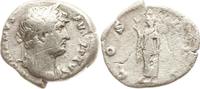 Römische Kaiserzeit Denar Hadrian, 117 - 138, HADRIANVS - AVGVSTVS / COS - III, Spes stehend n.l. -
