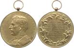 Belgien, Königreich, Limburg, Stadt Hasselt Tragbare vergoldete Bronzemedaille Albert I., 1909 - 1934, Gedenken an die Limburger Gefallenen des 1. WK -