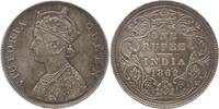 Indien 1 Rupie Victoria, 1837 - 1901, Calcutta, Type B / II / 0 / 4 -