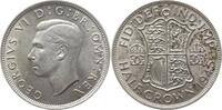 Großbritannien 1/2 Crown George VI., 1936 - 1952 -