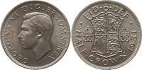 Großbritannien 1/2 Crown George VI., 1936 - 1952 -
