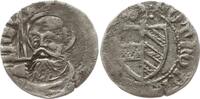 Pfennig 1379 - 1381 Münster, Bistum Potho von Potenstein, Stiftsschild / Paulus mit Schwert Sehr selten, sehr schön, kl. Prägeschwäche