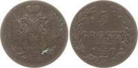 Polen unter Russland 5 Groszy Nikolaus I., 1825 - 1855, Warschau -