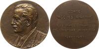Belgien Große Bronzemedaille v. Alfred Courtens, auf Comte Jacques Pirenne, 1891-1972, Berater Leopolds III. -