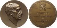 Belgien, Stadt Antwerpen Große Bronzemedaille v. Boschmans, 85. Geburtstag des Premierministers Camille Huysmans, 1871 - 1968 -