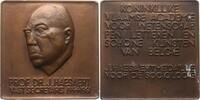 Belgien, Stadt Brüssel Große Bronzeplakette Flämische Akademie der Wissenschaften, Dr. J. Haesaert Preis für Soziologie -