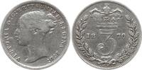 Großbritannien 3 Pence Victoria, 1837 - 1901 -