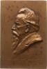 Österreich, Kaiserreich, Stadt Wien Große einseitige Bronzeplakette v. Bachmann, auf Dr. Anton Mayer, 1838 - 1824, Leiter des Landesarchivs -