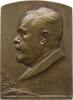 Österreich, Stadt Wien Große einseitige Bronzeplakette v. Weinberger, auf Karl Luze, 1864 - 1949, Chorleiter und Hofkapellmeister -