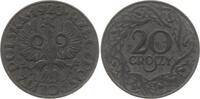 Polen, Generalgouvernement 20 Groszy Zink -