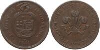 Großbritannien, Somersetshire 1 Penny Token George III., 1760 - 1820, Bristol & Southwales, VIRTUTE ET INDUSTRIA -