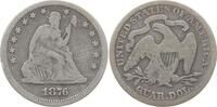 USA 1/4 Dollar (Seated Liberty Quarter) 1876 Besser als schön 70,00 EUR  zzgl. 6,00 EUR Versand