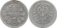 Deutschland, Kaiserreich 1 Mark 1878 F Schön 7,00 EUR  zzgl. 3,00 EUR Versand