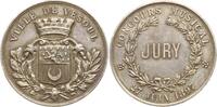 Frankreich, Republik Silbermedaille Stadt Vesoul, Preis Concours Musical, JURY, Randpunzen: Raute, ARGENT 950, M/M -