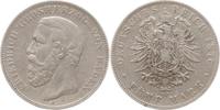 Kaiserreich Deutschland, Großherzogtum Baden 5 Mark Friedrich I., 1856 - 1907