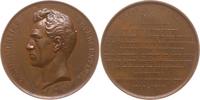 Belgien, Königreich Große Bronzegussmedaille auf Du Mortier, von Leclercq -