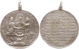 Sachsen, Kurfürstentum Tragbare Silbergußmedaille Friedrich August I., 1694 - 1733, v. Christian Wermuth, Christus tauft ein Paar -