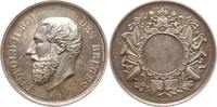 Belgien, Königreich Große Medaille Leopold II., 1865 - 1909, Musikpreis, Silber oder Bronze versilbert, keine Punze