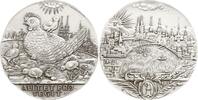 Basel, Stadt Versilberte Bronzemedaille So genannter Gluckhennentaler, Anfertigung der CIBA AG -