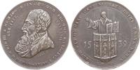 Sachsen, Königreich Versilberte Bronzemedaille 3. Säkularfeier Reformation in Leipzig, v. Riedel, Herzog Heinrich der Fromme -