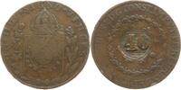 Brasilien 40 Reis auf 80 Reis Pedro II., 1831 - 1889, Rio de Janeiro, Gegenstempel auf 80 Reis von Pedro I. -