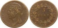 Französische Kolonien 5 Centimes Karl X., 1824 - 1830 -