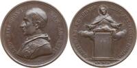 Vatikan Bronzemedaille Leo XIII., 1878 - 1903, von Bianchi, auf das heilige Jahr -