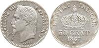 Frankreich, Kaiserreich 50 Centimes Napoleon III., 1852 - 1870, Straßburg -