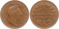 Baden, Großherzogtum Cu 1/2 Kreuzer Leopold, 1830 - 1852 -